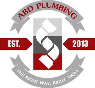 ABD Plumbing crest: Est. 2013, the right way, right away