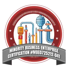 Minority Business Enterprise certification badge, certificate MBE0725212-041